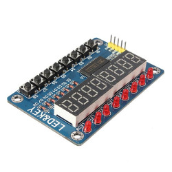 8-Bit Digital LED Tube 8-Bit TM1638 8 Key Display Module For AVR Arduino W