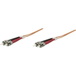 Fiber Optic, Multimode ST/ST, 50/125 µm, OM2, 3.0 m  Orange