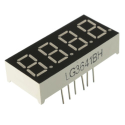7 Segment 4 Digit Common cathode 0.36 Inch RED 