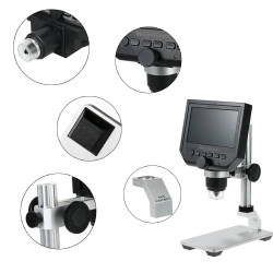 Digital  Microscope 1-1200X 12MP 7inch HD LCD Display