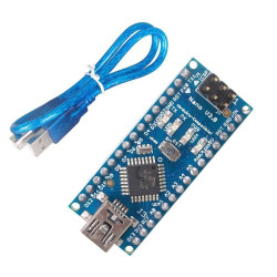 Arduino Nano V3.0  with Mini USB Cable (Compatible)