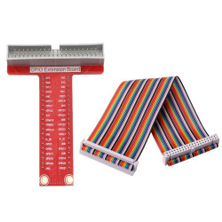  GPIO Extension Board Type T  + 40 Pins Rainbow Cable for Raspberry Pi 3