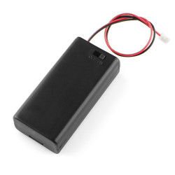 2xAAA battery holder with cover and switch