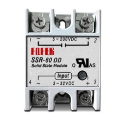 DC-DC Solid State Relay SSR-60DD 60A 3-32VDC to 5-200VDC