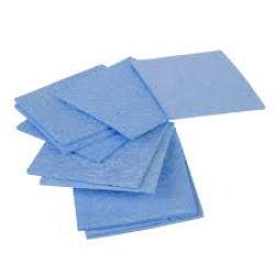 60 x 60mm Blue Solder Cleaning Sponge For Soldering Iron