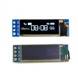 0.91 Inch DC 3.3V 5V 128x32   OLED LCD Display Module Blue