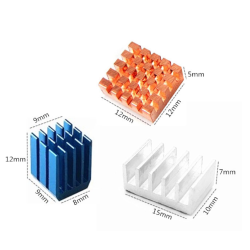 3pcs Adhesive Aluminum Heat Sink set For Raspberry Pi 4