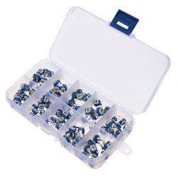 100pcs RM065 Horizontal Trimpot Potentiometer Assortment Kit 