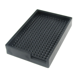 2.5mm-3.0mm Antistatic Plastic Screw Tray Holder Black