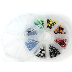 160 pcs/set 6*6*5mm 8 Colours 4PIN SMT Tactile Tact Push Button