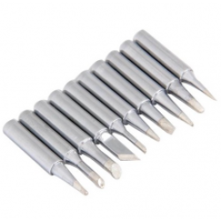 10pcs Metal 900M-T Soldering Iron Tips Set 42mm