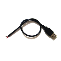 2AWG 2A 2Pin USB cable Male connector 1m 