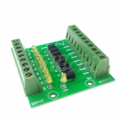 24V Input 5V Output Optocoupler Isolation Control Panel 8 Ch