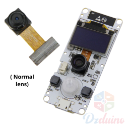 TTGO T-Camera ESP32 WROVER & PSRAM OV2640 Module + 0.96 OLED with Normal Lens