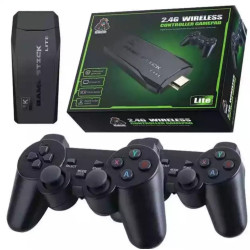 2.4G Wireless Controller Game-Pad TV Video Game Stick (4K Ultra HD Game Stick, Black )