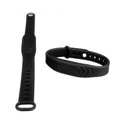 Black waterproof silicone bracelet Mifare 125Khz