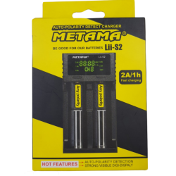 Metama Lii-S2 Automatic Polarity Sensing Battery Charger