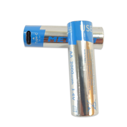 Portable Type C USB Li-ion Rechargeable AA Battery 1.5V 2500mWh