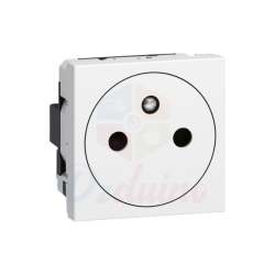 ELECTRICAL SOCKET WITH EARTH, MOSAIC 2 MODULES - LEGRAND