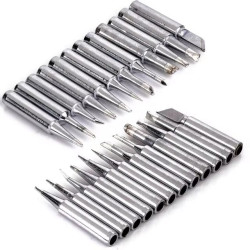 12pcs Metal 900M-T Soldering Iron Tips Set 42mm