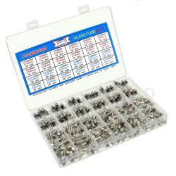 360PCS Glass Fuse Assortment Kit 6x30mm 0.5A-20A + 5×20mm 0.25A-20A
