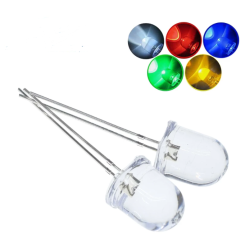 10mm LED  Red, Green, Yellow, Blue, White 